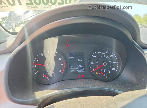 3KPA24AD3LE355215 2020 KIA RIO Black Instrument cluster view