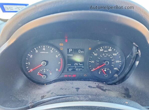 3KPA24AD3ME366300 2021 KIA RIO Gray Instrument cluster view
