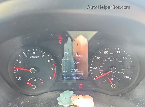 3KPA24AD3ME381251 2021 KIA RIO White Սարքավորումների վահանակի տեսք
