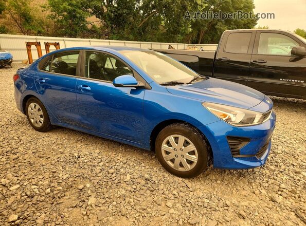 3KPA24AD3ME403832 2021 KIA RIO Blue წინა მარჯვენა