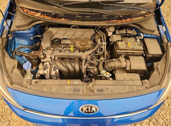 3KPA24AD3ME403832 2021 KIA RIO Blue უკანა სალონის ხედი