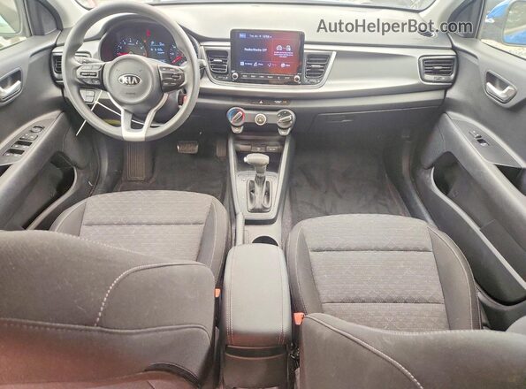 3KPA24AD3ME403832 2021 KIA RIO Blue წინა პანელის ხედი