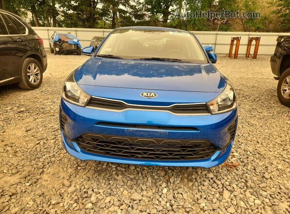 3KPA24AD3ME403832 2021 KIA RIO Blue წინა ხედი