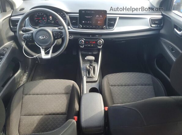 3KPA24AD3ME410764 2021 KIA RIO Blue Vista del cuadro de instrumentos