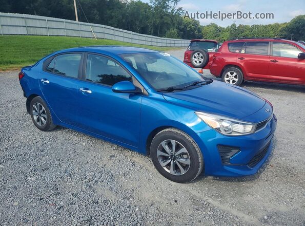 3KPA24AD3ME410764 2021 KIA RIO Blue Vista frontal