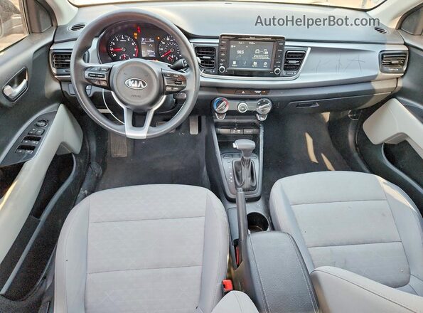 3KPA24AD4LE303303 2020 KIA RIO Black Առջևի վահանակի տեսք