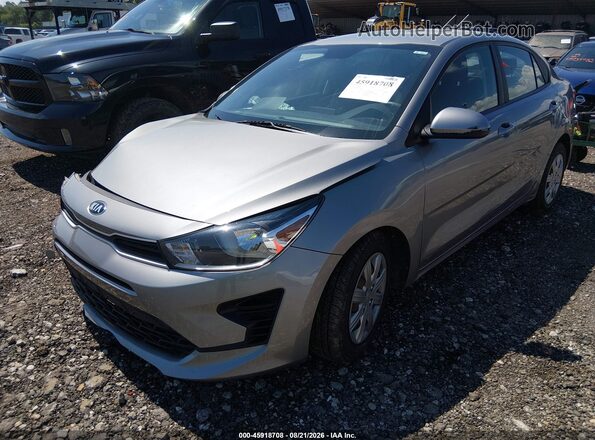 3KPA24AD4ME364393 2021 KIA RIO Silver Front left