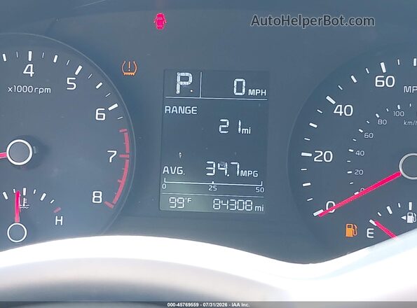 3KPA24AD4ME385888 2021 KIA RIO White Widok tylnych siedzeń