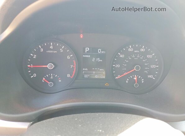 3KPA24AD4PE570687 2023 KIA RIO White ხელსაწყოთა პანელის ხედი