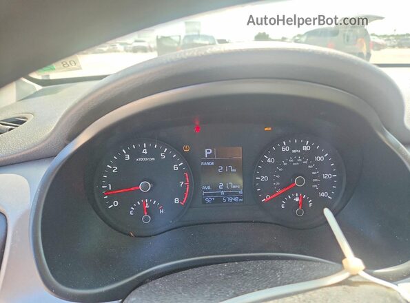 3KPA24AD4PE592544 2023 KIA RIO Серебряный Вид щитка приборов