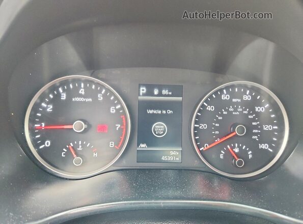 3KPA24AD4PE602408 2023 KIA RIO Silver Вид щитка приладів