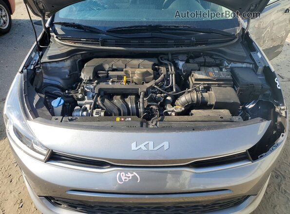 3KPA24AD4PE611402 2023 KIA RIO Gray უკანა სალონის ხედი
