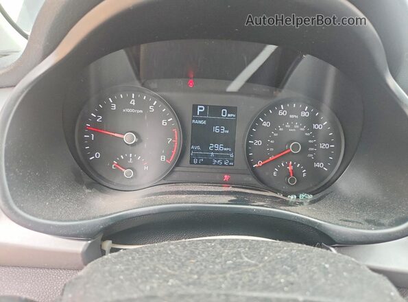 3KPA24AD4PE613554 2023 KIA RIO Black Widok zestawu wskaźników