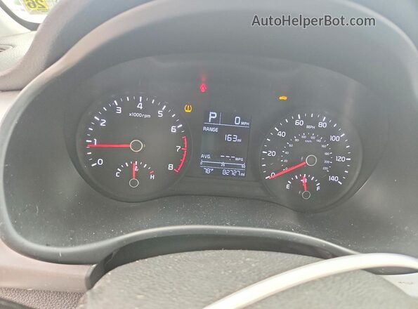 3KPA24AD5LE307425 2020 KIA RIO Silver Instrument cluster view