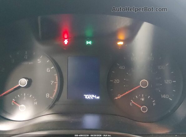 3KPA24AD5LE342918 2020 KIA RIO Black Widok tylnych siedzeń