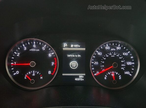 3KPA24AD5NE476430 2022 KIA RIO White Vista del cuadro de instrumentos