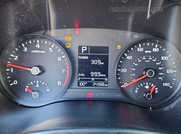 3KPA24AD5PE604071 2023 KIA RIO Gray Widok zestawu wskaźników