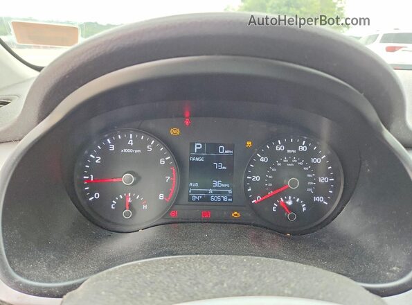 3KPA24AD6LE283751 2020 KIA RIO Gray Սարքավորումների վահանակի տեսք