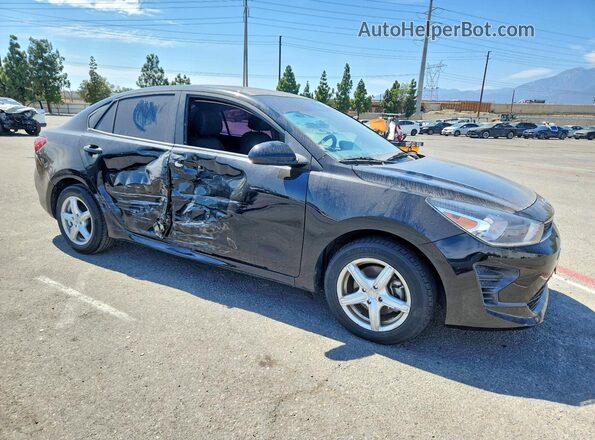 3KPA24AD6ME383253 2021 KIA RIO Черный Передняя правая четверть