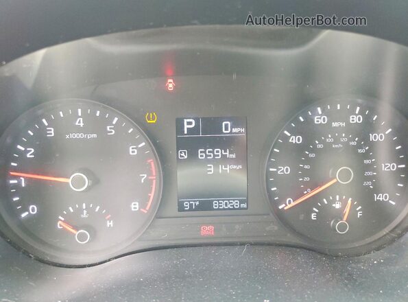 3KPA24AD6ME412282 2021 KIA RIO Серебряный Вид щитка приборов
