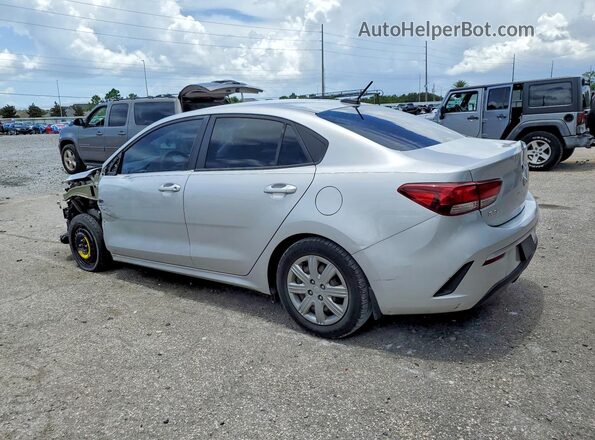 3KPA24AD6ME412282 2021 KIA RIO Серебряный Задняя левая четверть