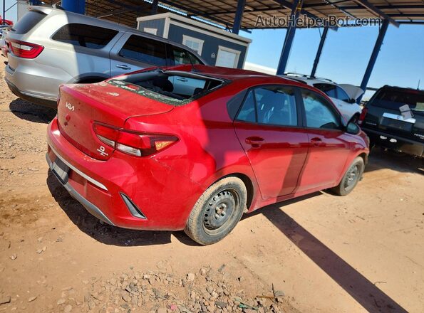 3KPA24AD6NE478784 2022 KIA RIO Red უკანა მარჯვენა