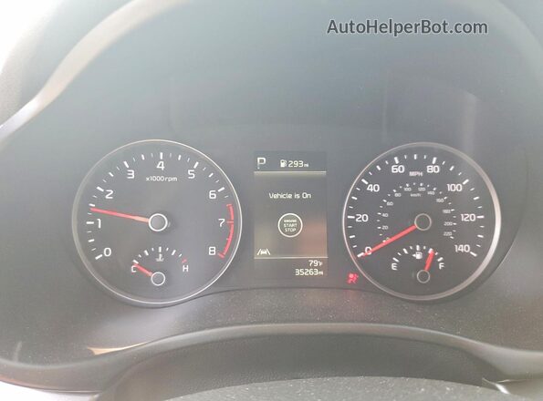 3KPA24AD6PE549145 2023 KIA RIO Black Widok zestawu wskaźników