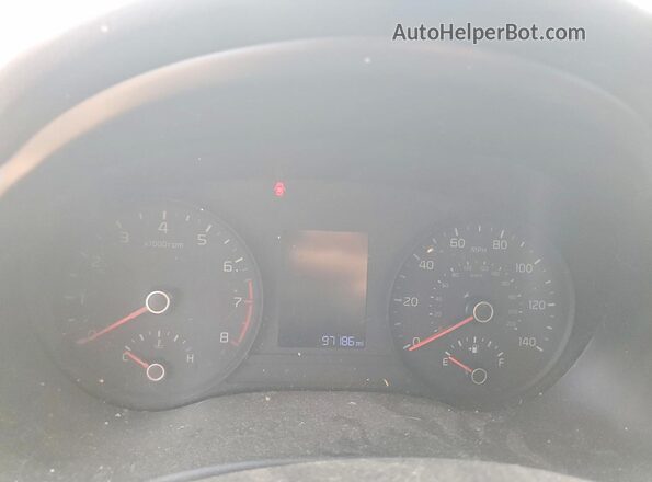 3KPA24AD6PE573445 2023 KIA RIO White Vista del cuadro de instrumentos