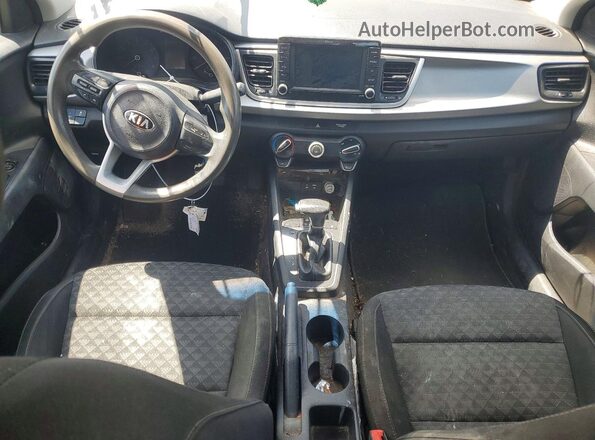3KPA24AD7LE266344 2020 KIA RIO Black Dashboard view