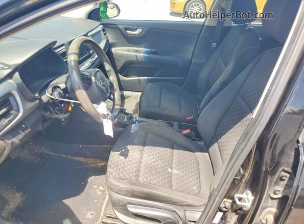 3KPA24AD7LE266344 2020 KIA RIO Black Front interior view