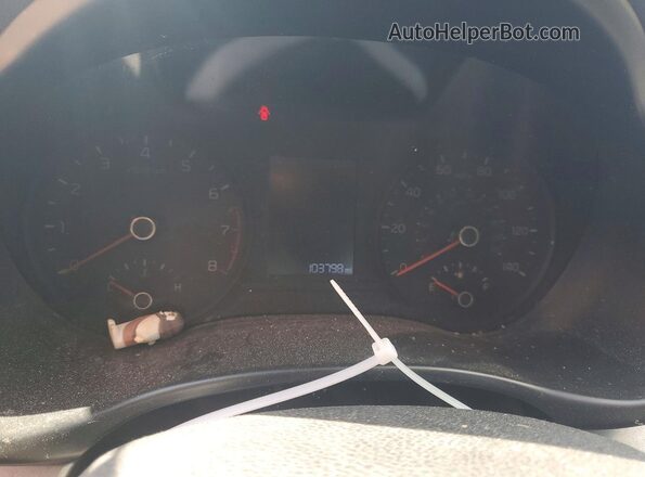3KPA24AD7LE266344 2020 KIA RIO Black Instrument cluster view