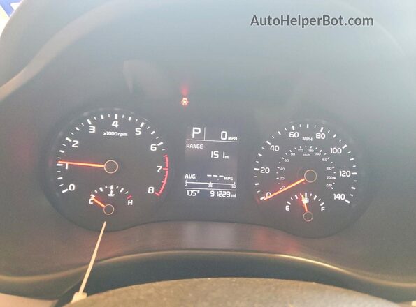 3KPA24AD7ME401159 2021 KIA RIO Gray Instrument cluster view