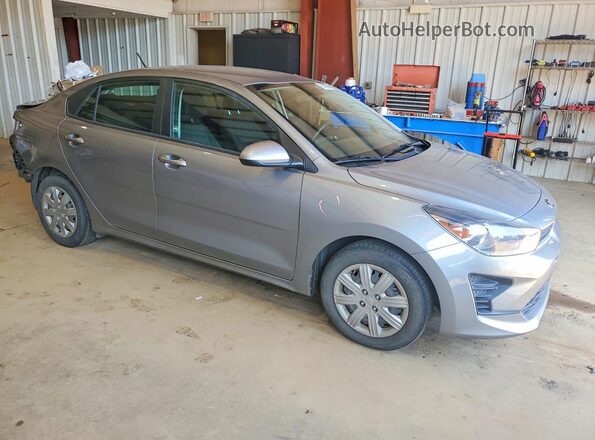 3KPA24AD7ME401159 2021 KIA RIO Gray Front right