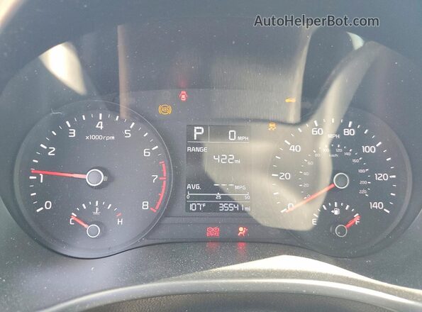 3KPA24AD7NE473769 2022 KIA RIO Серый Вид щитка приборов