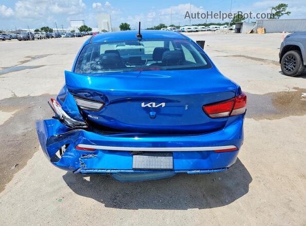 3KPA24AD7PE516753 2023 KIA RIO Blue Widok z tyłu