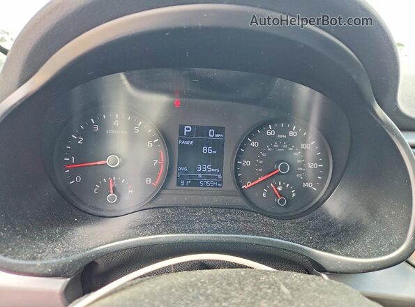 3KPA24AD7PE516753 2023 KIA RIO Blue Widok zestawu wskaźników
