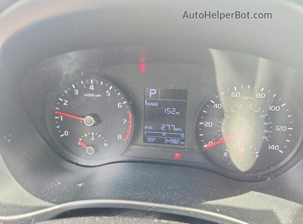 3KPA24AD7PE530085 2023 KIA RIO Белый Вид щитка приборов
