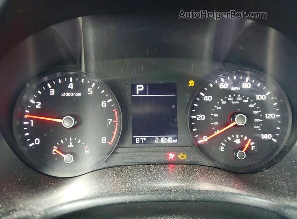 3KPA24AD7PE615279 2023 KIA RIO Black ხელსაწყოთა პანელის ხედი