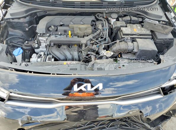 3KPA24AD7PE615279 2023 KIA RIO Black უკანა სალონის ხედი