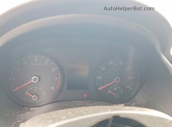 3KPA24AD8LE279412 2020 KIA RIO White Вид щитка приладів
