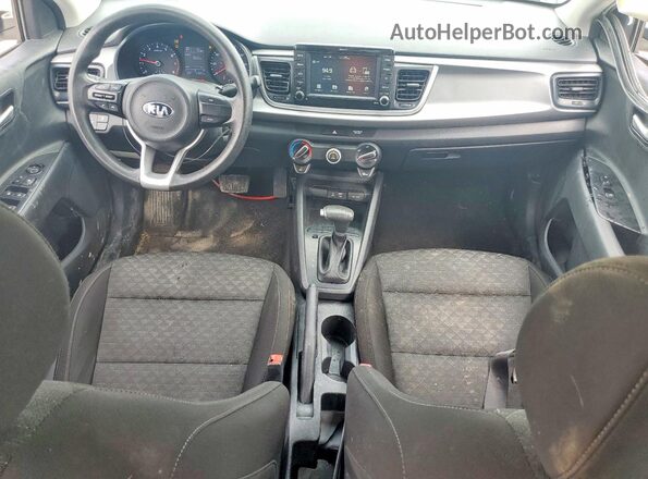 3KPA24AD8LE334943 2020 KIA RIO White Առջևի վահանակի տեսք