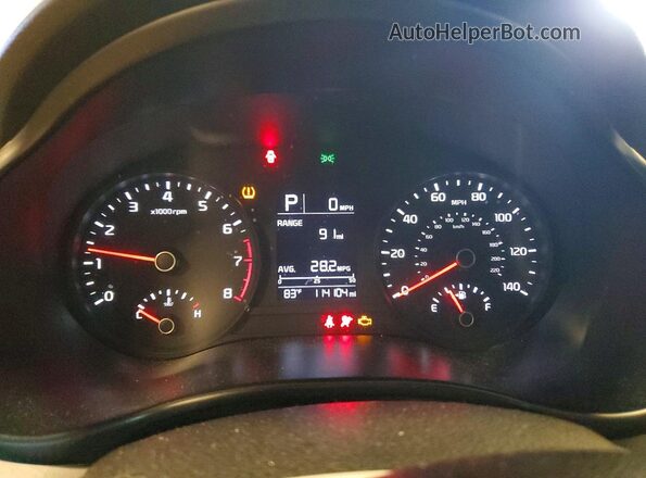 3KPA24AD8ME364106 2021 KIA RIO Белый Вид щитка приборов