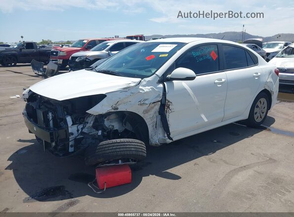 3KPA24AD9LE293786 2020 KIA RIO White წინა მარცხენა ხედი სამი მეოთხედიდან
