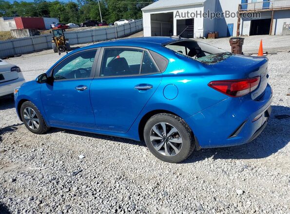3KPA24AD9NE490668 2022 KIA RIO Blue Հետևի ձախ