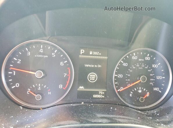 3KPA24AD9NE490668 2022 KIA RIO Blue Սարքավորումների վահանակի տեսք