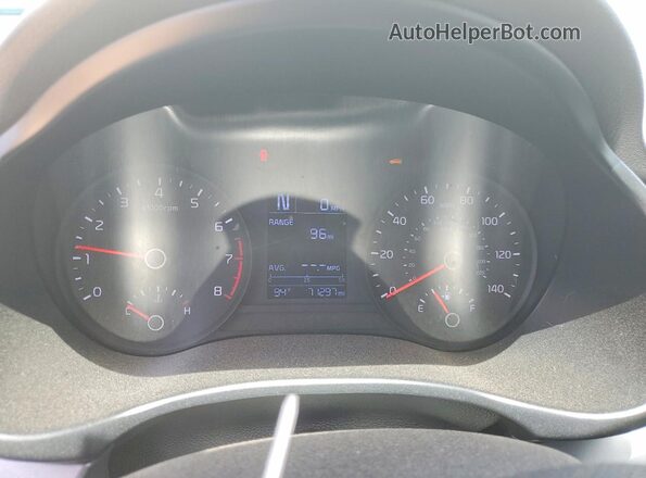 3KPA24AD9PE518519 2023 KIA RIO White ხელსაწყოთა პანელის ხედი