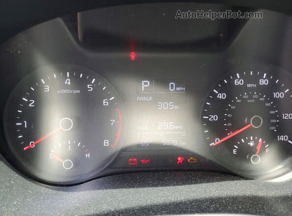 3KPA24ADXME378136 2021 KIA RIO Silver Widok zestawu wskaźników