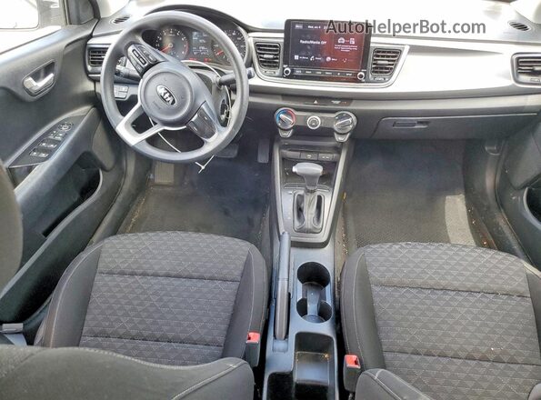 3KPA24ADXME378136 2021 KIA RIO Silver Widok deski rozdzielczej