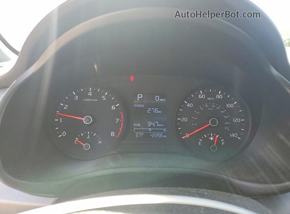 3KPA24ADXPE551707 2023 KIA RIO Синий Вид щитка приборов