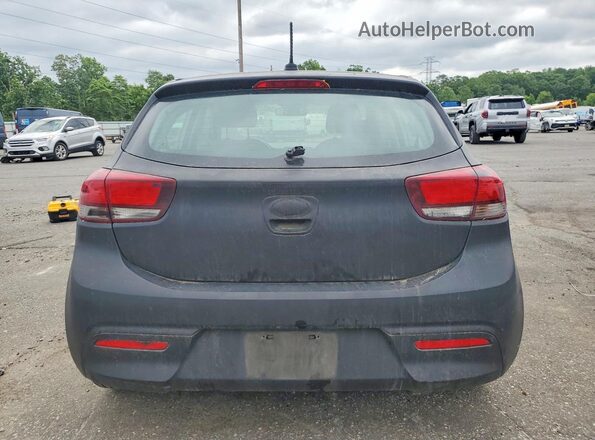 3KPA25AB0JE091663 2018 KIA RIO Black უკანა ხედი